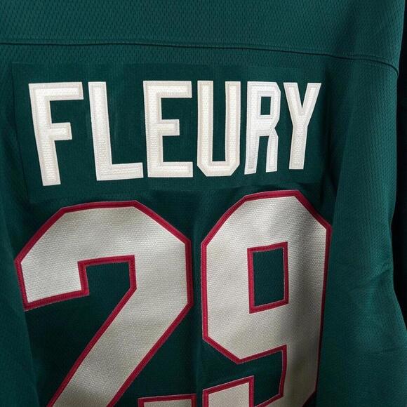 Men's Minnesota Wild Marc-Andre Fleury Hockey Jersey 29# Size 2XL All Stitched - Picture 2 of 9